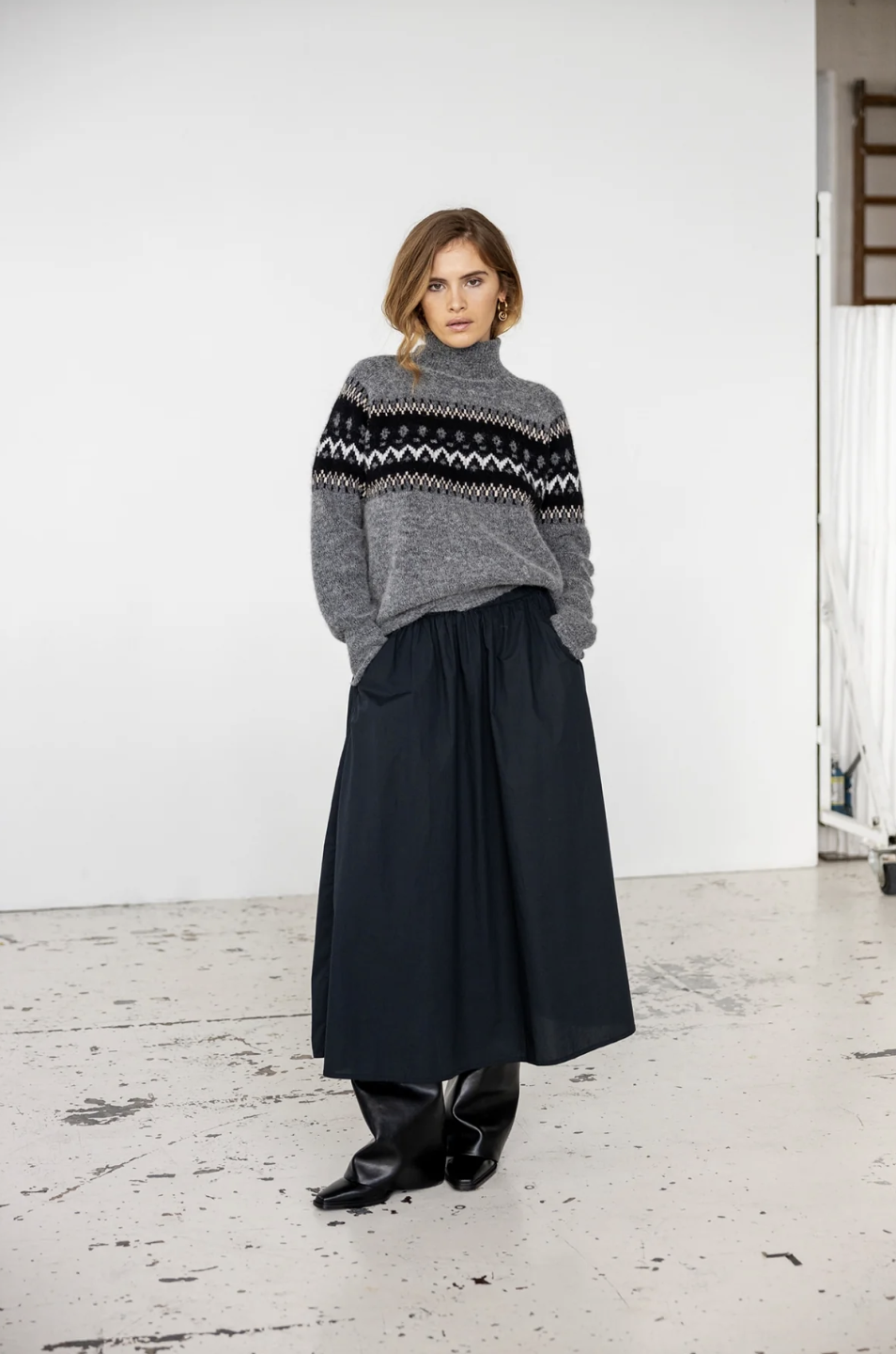 Canazei knit pullover, en riktigt härlig norgetröja i mjukaste babyalpacka från Project AJ117