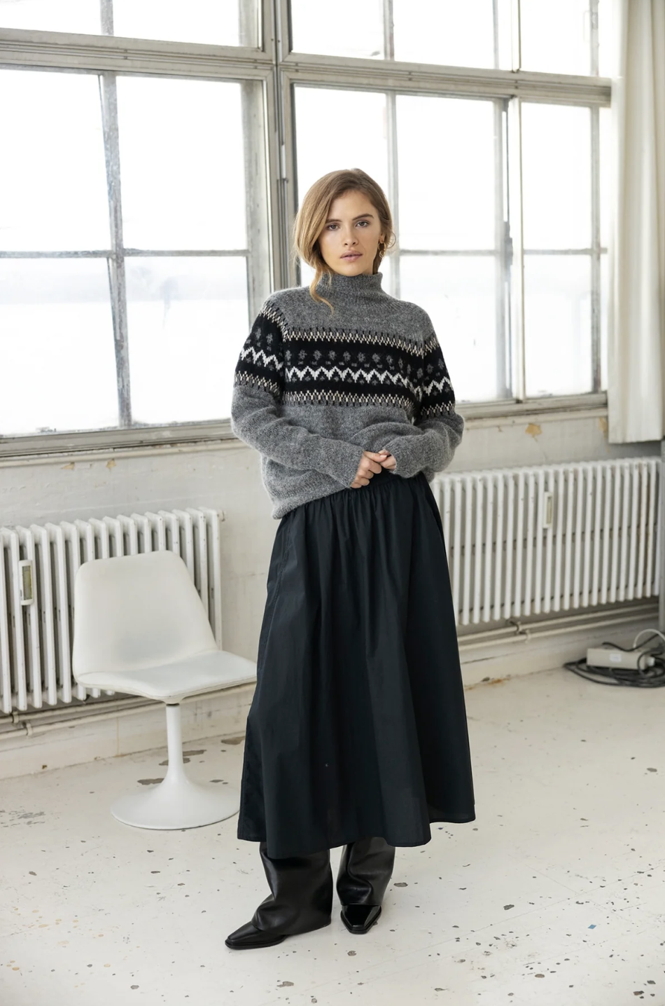 Canazei knit pullover, en riktigt härlig norgetröja i mjukaste babyalpacka från Project AJ117