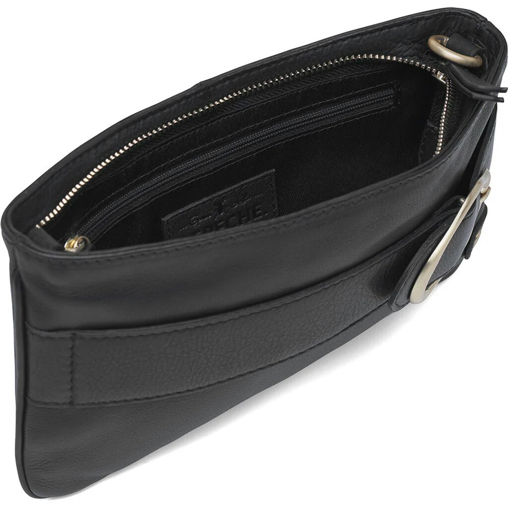 Clutch med spänne i guldfärgad metall, Depeche