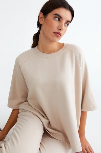 Happy Tee Sweatshirt Greige