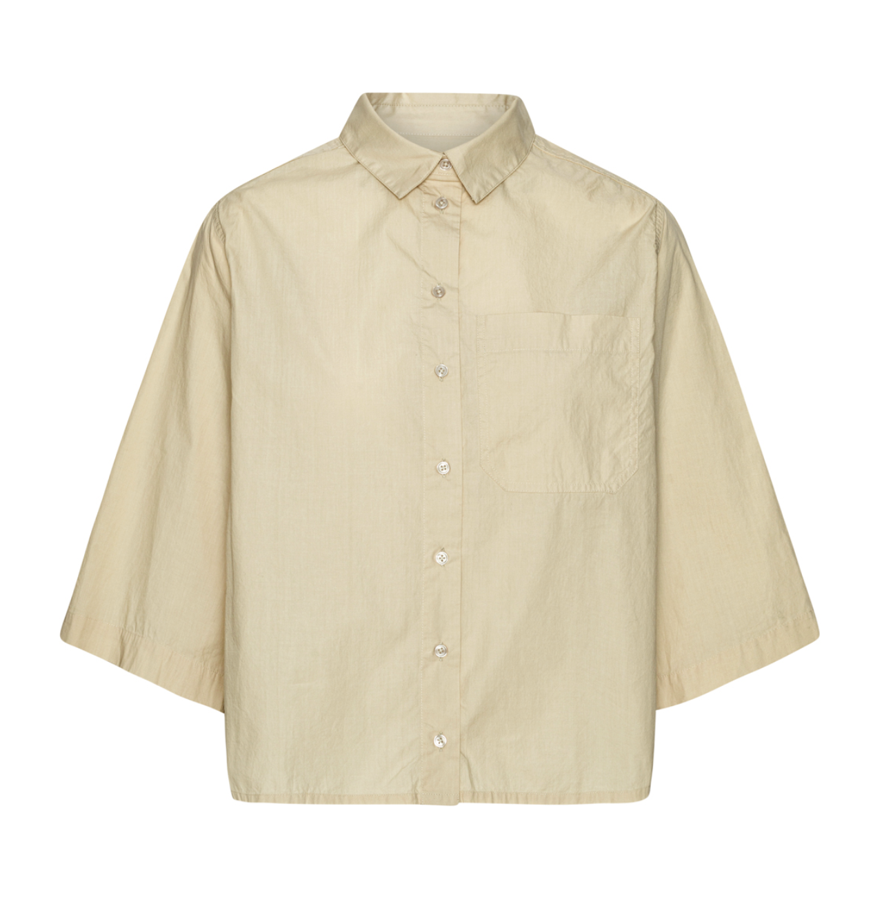 Hortense Shirt - En kvar, mörkbrun!