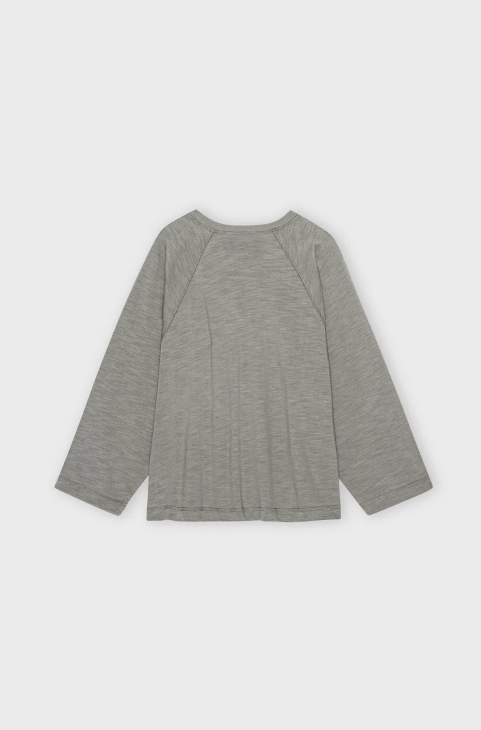 Earth Sweat Khakigrey från Moshi Moshi Mind, en sweatshirt i oversize modell med vid ärm i organic cotton.