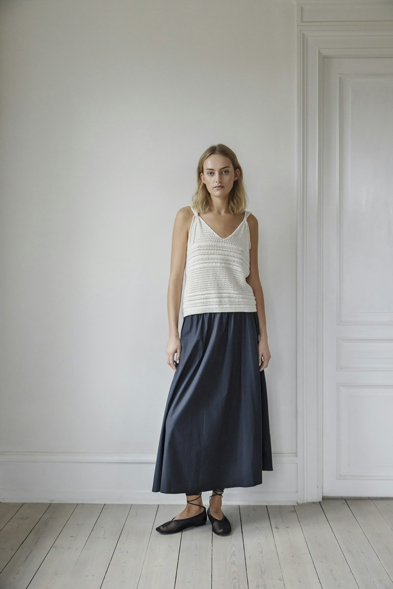 Hailey Skirt, kjol i organic cotton med vidd och fickor från Project AJ117