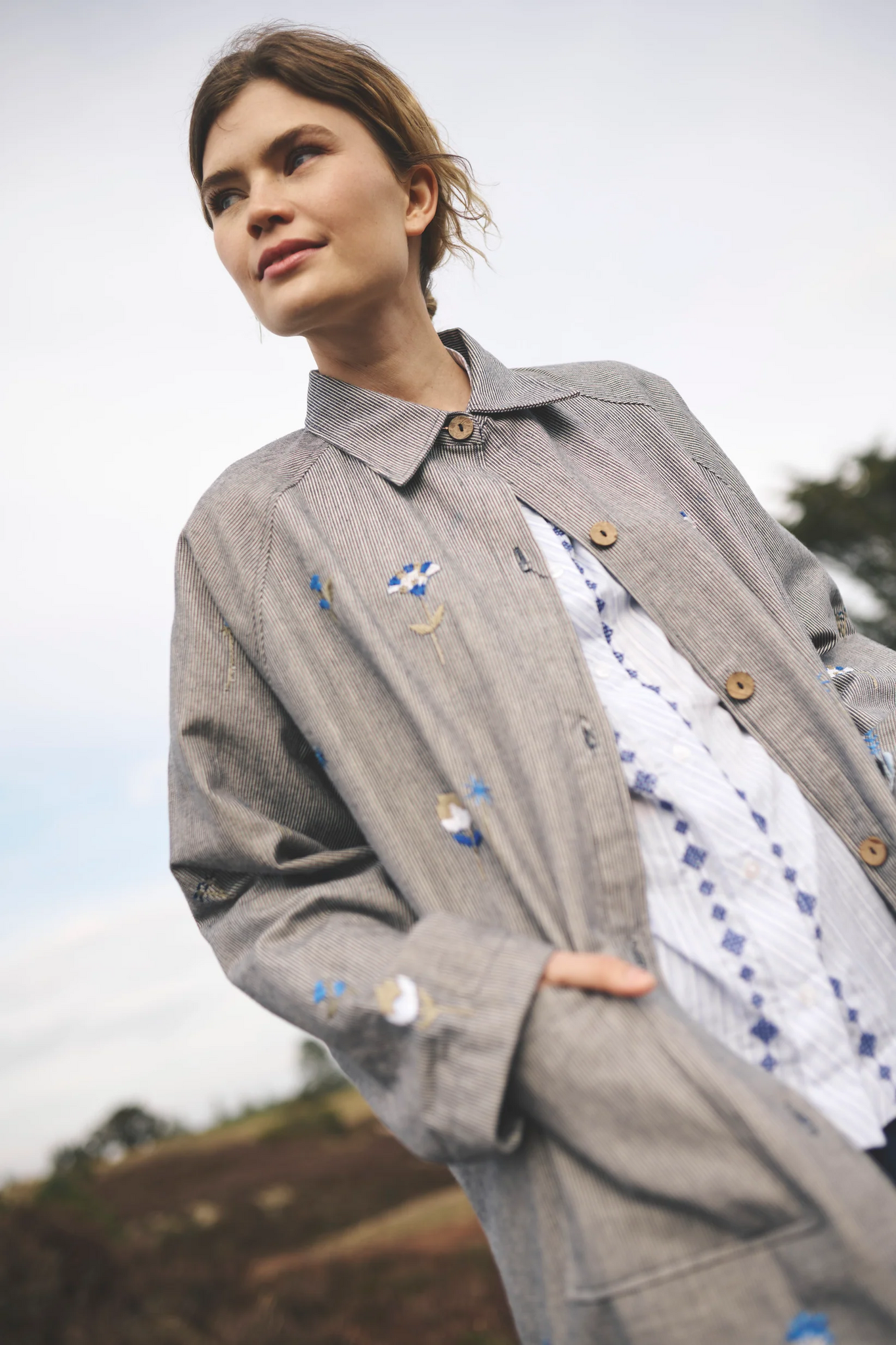 Felia Coat Stripe
