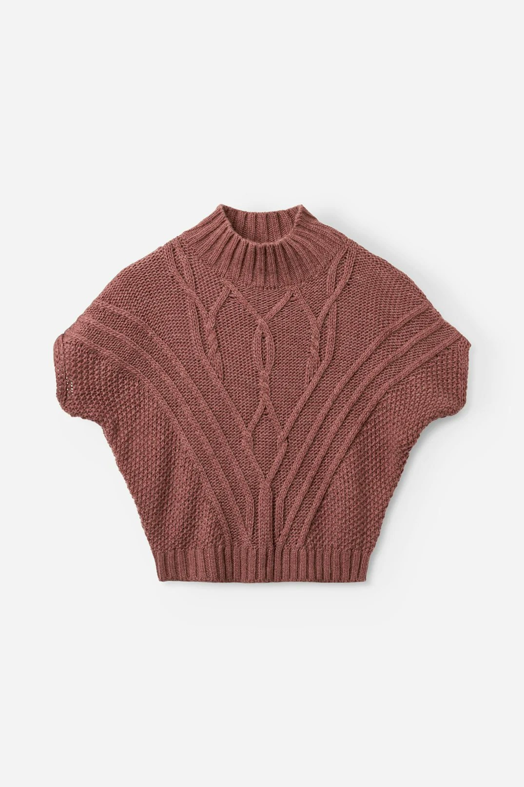 Signe knit, en stickad tröja med kort ärm och halvpolo i mjuk alpacka, från Project AJ117