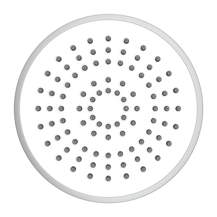 Duschsystem med termostat och tallrik
