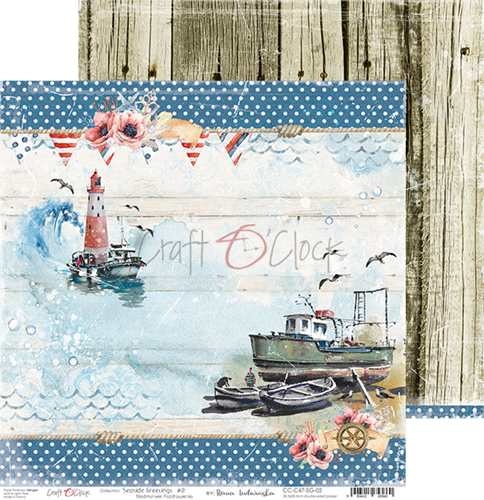 Seaside Greetings - Paper Collection Set - 6 dobbeltsidige ark - 30,5x30,5cm