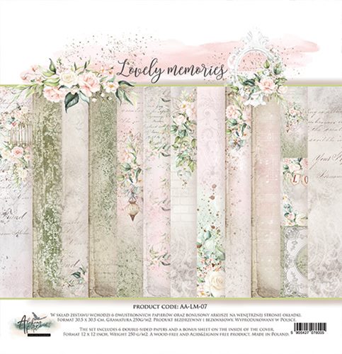 Lovely Memories - Paper Collection Set - 6 dobbeltsidige ark - 30,5x30,5cm