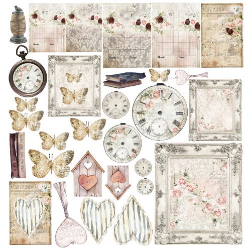 Romantic Shabby Chic - Paper Collection Set - 6 dobbeltsidige ark - 30,5x30,5cm