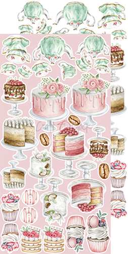 Charming Extras -  Sweets, 12 klippeark , 15x30,5cm
