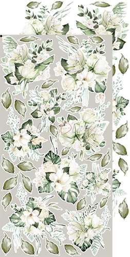 Extras - Flowers – Greenery Invitation, 12 klippeark , 15x30,5cm