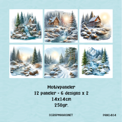 Paneler 1404 - Pakke med 12 paneler i 14x14cm