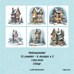 Paneler 1406 - Pakke med 12 paneler i 14x14cm