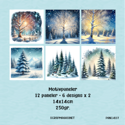 Paneler 1407 - Pakke med 12 paneler i 14x14cm