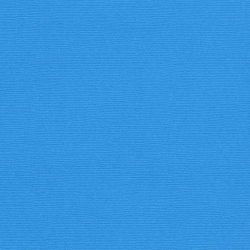 Ensfarget kartong 30,5x30,5cm - CAPRI BLUE 25pk./216gr canvasstruktur