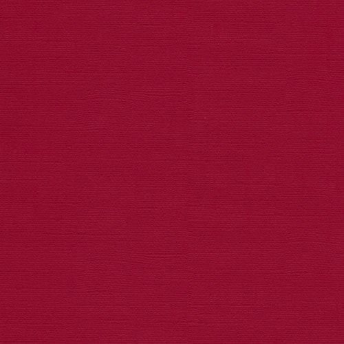 Ensfarget kartong 30,5x30,5cm - CARMINE 25pk./216gr canvasstruktur