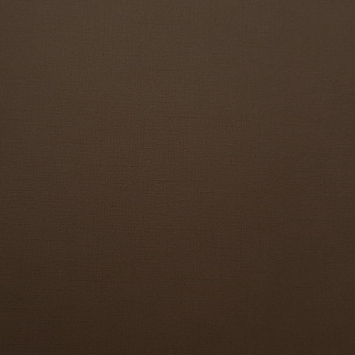 Ensfarget kartong 30,5x30,5cm - DARK CHOCOLATE 25pk./216gr canvasstruktur