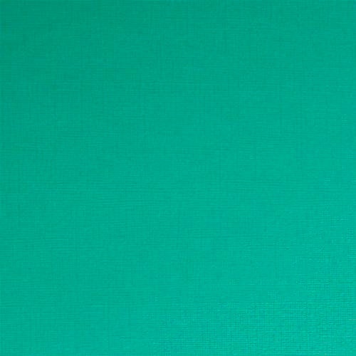 Ensfarget kartong 30,5x30,5cm - OCEAN GREEN 25pk./216gr canvasstruktur