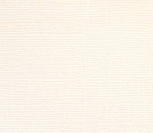 Ensfarget kartong 30,5x30,5cm - CREAM 25pk./216gr canvasstruktur