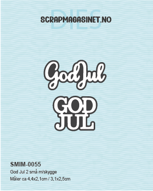 God Jul 2 små m/skygge