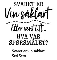 Clearstamp - Svaret er vin så klart