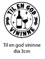 Clearstamp - Til en god vininne