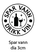 Clearstamp - Spar vann drikk vin