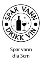 Clearstamp - Spar vann drikk vin