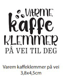 Clearstamp - Varme kaffeklemmer på vei til deg