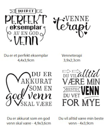 Clearstamp - VENNER 4 ass