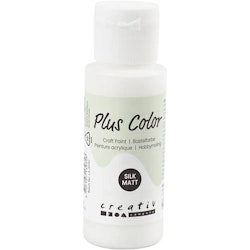Plus Color Hobbymaling, hvit, 60ml/ 1 fl.