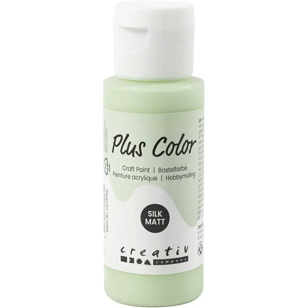 Plus Color Hobbymaling, vårgrønn, 60ml/ 1 fl.