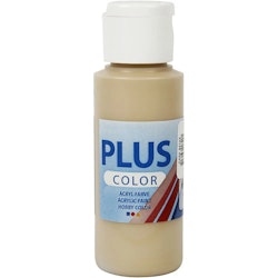Plus Color Hobbymaling, mørk beige, 60ml/ 1 fl.