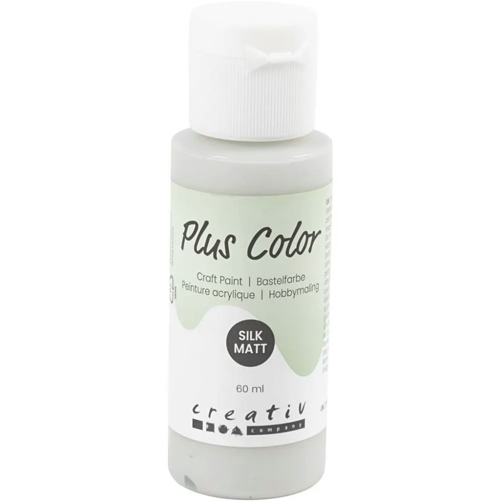 Plus Color Hobbymaling, lys grå, 60ml/ 1 fl.