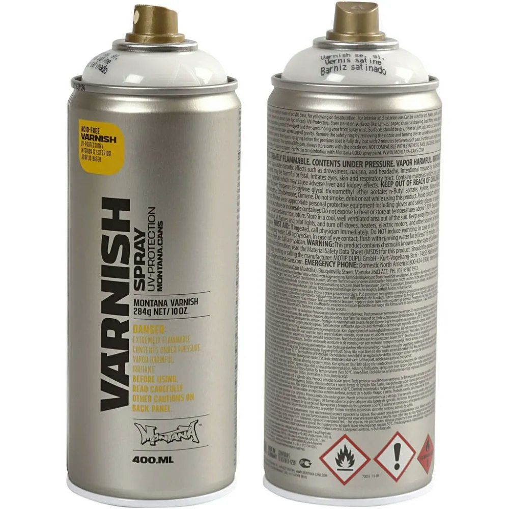 Spraylakk, halvblank, 400ml/ 1 boks