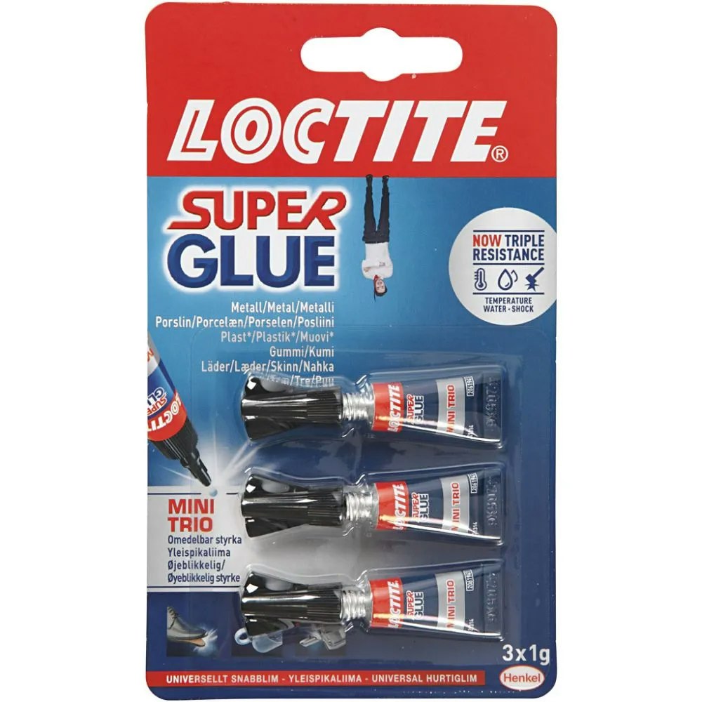 Loctite Super Glue, 3x1g/ 1 pk.