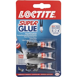Loctite Super Glue, 3x1g/ 1 pk.