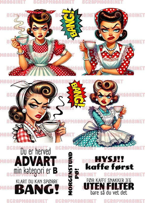DEK03 - Kaffe først - motiver, A5