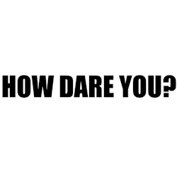 HOW DARE YOU? Dekal