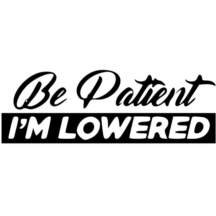 Be Patient I´M LOWERED Dekal