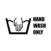 HAND WASH ONLY Dekal