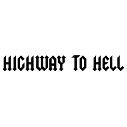 Dekal HIGHWAY TO HELL