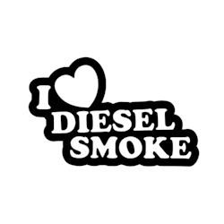 I LOVE DIESEL SMOKE Dekal