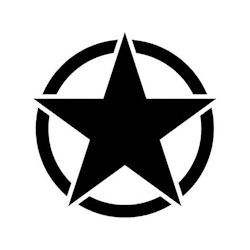 Military Star Dekal