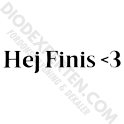 Hej Finis Dekal