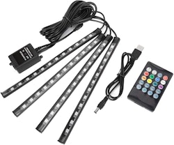 Fotbelysning RGB LED-lister med USB-uttag