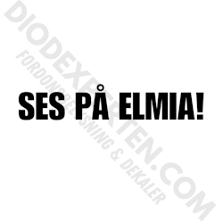 SES PÅ ELMIA! Dekal