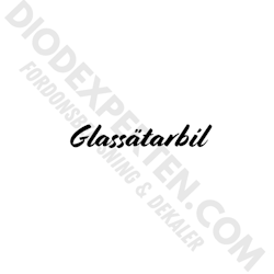 Glassätarbil Dekal