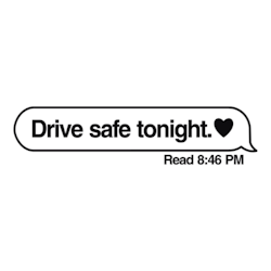 Drive safe tonight Dekal
