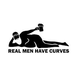 Real men have curves Dekal